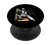 Design Colorato Gru Bianca Fujian - Kung-fu del sud Cina PopSockets PopGrip Adesivo