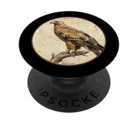 Design colorato retrò con aquila delle steppe PopSockets PopGrip Adesivo