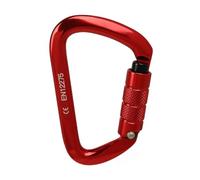 Design compatto facilmente accessibile del moschettone da arrampicata resistente 25KN con funzionamento regolare (rosso)