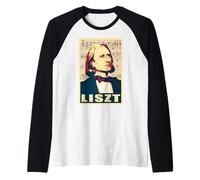 Design compositore Classico - Arte Ritratto di Franz Liszt Maglia con Maniche Raglan