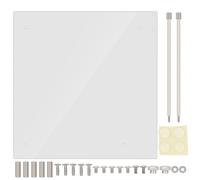 Design con ampia dissipazione del calore corporeo, base trasparente alla moda, supporto in acrilico, case per computer da gioco fai-da-te, rack