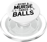 Design con Battuta Divertente Infermiere Uomo PopSockets PopGrip per MagSafe