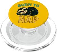 Design con bradipo Born to Nap Lazy Day Mood Animal PopSockets PopGrip per MagSafe