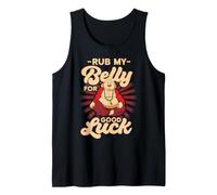 Design con Buddha Rub My Belly for Good Luck Canotta