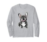 Design con Bulldog Francese Felice per Gli Appassionati di Cani Maglia a Manica