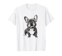 Design con Bulldog Francese Felice per Gli Appassionati di Cani Maglietta