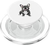Design con bulldog francese felice per gli appassionati di cani PopSockets PopGrip per MagSafe