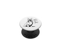 Design con cane Corgi "Let's Go!" - Happy Corgi Dog Design PopSockets PopGrip Adesivo