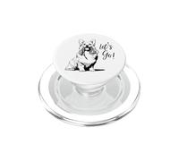 Design con cane Corgi "Let's Go!" - Happy Corgi Dog Design PopSockets PopGrip per MagSafe
