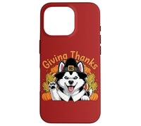 Design con cane "Giving Thanks Pilgrim Happy Harvest" Custodia per iPhone 16 Pro