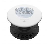 Design con cerchio "Give Peace A Chance" PopSockets PopGrip Adesivo