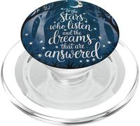 Design con citazione fantasy, stelle e sogni, foresta mistica PopSockets PopGrip per MagSafe