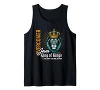 Design con Citazione Majesty King Feline Overcomer Canotta