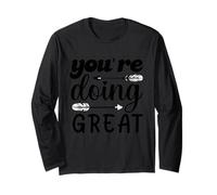 Design con Citazione Motivazionale You're Doing Great Maglia a Manica