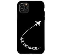 Design con citazione "See The World" per gli amanti dei viaggi minimi Custodia per iPhone 11 Pro Max
