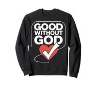 Design con Cuore audace Good Without God Felpa