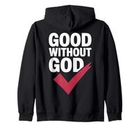 Design con Cuore audace Good Without God Felpa con Cappuccio