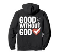 Design con Cuore audace Good Without God Felpa con Cappuccio