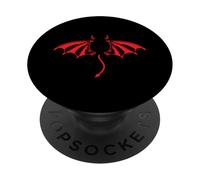 Design con due cuori, una fiamma PopSockets PopGrip Adesivo
