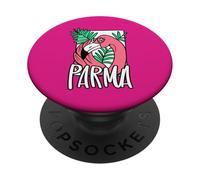 Design con fenicottero rosa di Parma, Ohio PopSockets PopGrip Adesivo