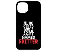 Design con frittella con nome del gatto: tutto ciò che serve è amore Custodia per iPhone 13