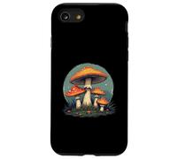 Design con funghi e funghi stile retrò con funghi velenosi arancioni Custodia per iPhone SE (2020) / 7/8