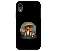 Design con funghi e funghi stile retrò con funghi velenosi arancioni Custodia per iPhone XR
