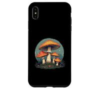 Design con funghi e funghi stile retrò con funghi velenosi arancioni Custodia per iPhone XS Max