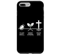 Design con germogli di fede, pianta piccola, per crescere e fidarsi di Dio Custodia per iPhone 7 Plus/8 Plus