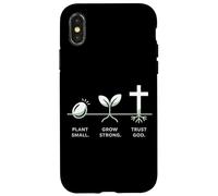 Design con germogli di fede, pianta piccola, per crescere e fidarsi di Dio Custodia per iPhone X/XS