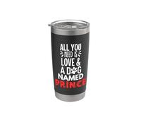 Design con il nome del cane Prince - All You Need is Love! Bicchiere termico in acciaio inox doppia parete
