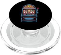 Design con jackpot della slot machine Lucky 777 PopSockets PopGrip per MagSafe