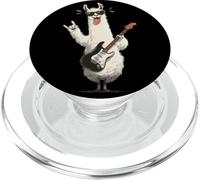 Design con lama che suona la chitarra, stile retrò, musica rock PopSockets PopGrip per MagSafe