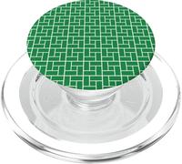 Design con linee classiche con sfondo verde PopSockets PopGrip per MagSafe