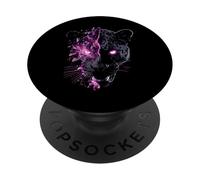 Design con motivo leopardato per amanti degli animali predatori PopSockets PopGrip Adesivo
