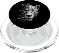 Design con motivo leopardato per amanti degli animali predatori PopSockets PopGrip per MagSafe