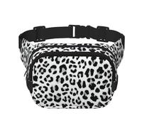 Design con motivo leopardato senza cuciture, Marsupio quadrato a doppio strato, borsa da viaggio, marsupio casual