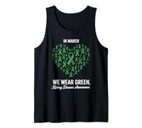 Design con Nastro Verde per la consapevolezza della Salute dei reni Canotta