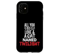 Design con nome del gatto Twilight - All You Need is Love! Custodia per iPhone 11