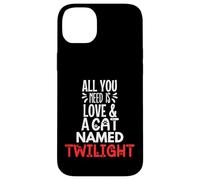 Design con nome del gatto Twilight - All You Need is Love! Custodia per iPhone 14 Plus