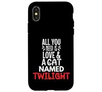 Design con nome del gatto Twilight - All You Need is Love! Custodia per iPhone X/XS