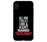Design con nome del gatto Twilight - All You Need is Love! Custodia per iPhone XS Max