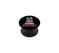 Design con nome gatto con scritta "All You Need is Love" PopSockets PopGrip Adesivo