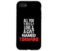 Design con nome gatto tornado: tutto ciò che serve è amore Custodia per iPhone SE (2020) / 7/8