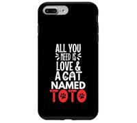 Design con nome gatto Toto - All You Need is Love! Custodia per iPhone 7 Plus/8 Plus
