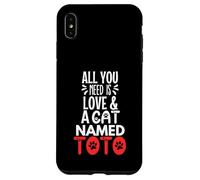 Design con nome gatto Toto - All You Need is Love! Custodia per iPhone XS Max