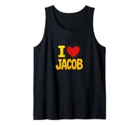 Design con Nome «I Love Jacob Sweet Heart» Canotta