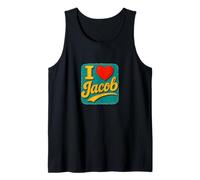 Design con Nome «I Love Jacob Sweet Heart» Canotta