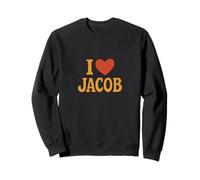 Design con Nome «I Love Jacob Sweet Heart» Felpa
