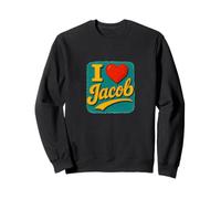 Design con Nome «I Love Jacob Sweet Heart» Felpa